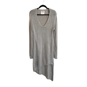 One By One Teaspoon Sweater Pullover Dress Light Gray XS